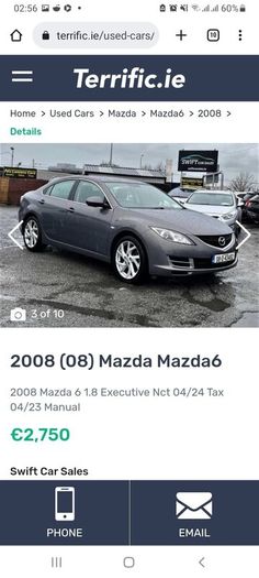 2008 Mazda 6 1.8 Executive Petrol