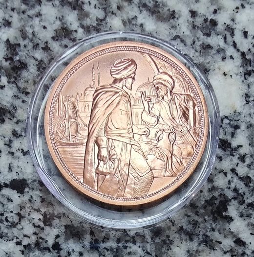 Set of Five Austria 10 Euro Copper Coins Uncirculated Knights Tales