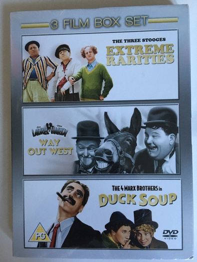 Trilogy Comedy Oldies Boxset (Marx Brothers, Laurel+Hardy, 3 Stooges) [Movie DVD] STILL SEALED