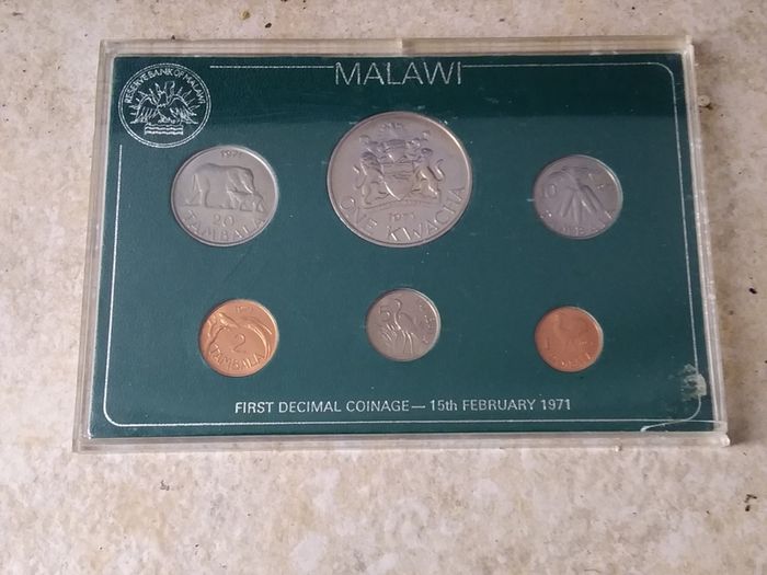 1971 Malawi First Decimal Coinage Mint Set - Rare Historical Issue