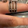 925 Sterling Silver Modern Multi-Band Statement Ring Image 5