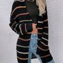 Shein Lune Drop Shoulder Stripe Cardigan Image 3