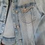 River Island Denim and Faux Leather Jacket Size 10 Image 7