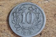 Austria, 10 Heller 1915 Coin - free standard postage