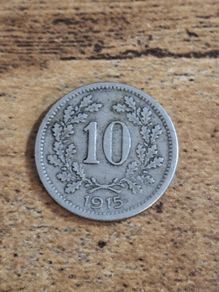 Austria, 10 Heller 1915 Coin - free standard postage