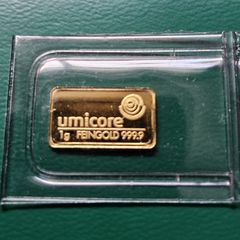Gold Bar 1 Gram .999 Umicore