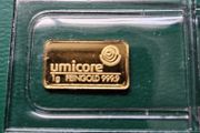 Gold Bar 1 Gram .999 Umicore