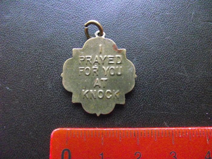 Vintage Catholic Medal/Pendant/Charm 'Apparition At Knock, County Mayo Aug 21st 1879'