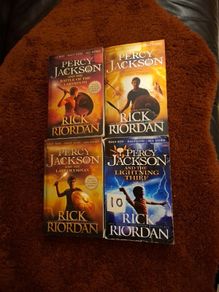 Percy Jackson 4 books by Rick Riordan