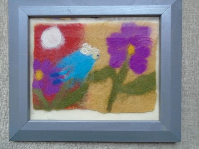 Felt pictures. Handmade picture.Home decor,