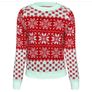Women's Christmas sweater with snowflakes Image 8