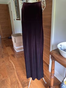 Purple velvet debs dress