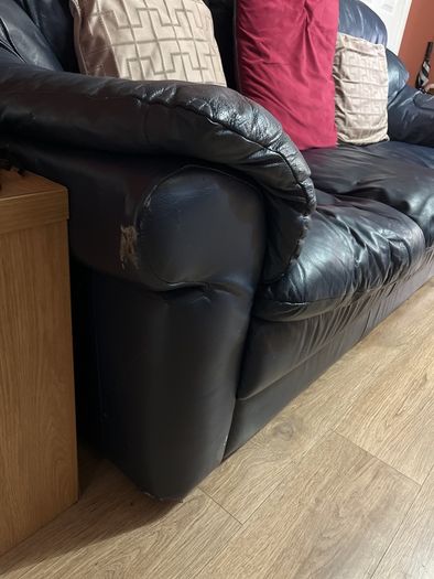 free to take genuine leather couch