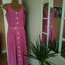 2 piece Vintage 80s 90s pink and white polkadot midi dress with matching jacket size 10 , PRETTY WOMAN VIBES Postage included Image 3