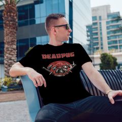 Deadpug cool funny mans Deadpool inspired t-shirt tee top shirt gift present