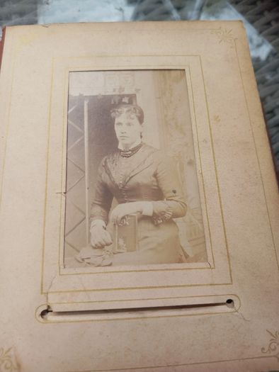 1880s album for photography, antique, D18 post 8e