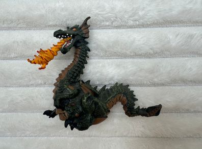 1999 Papo Fire Breathing Dragon Figure Medieval Fantasy Toy Vintage approx. 3.5'' Used Please look at the pictures