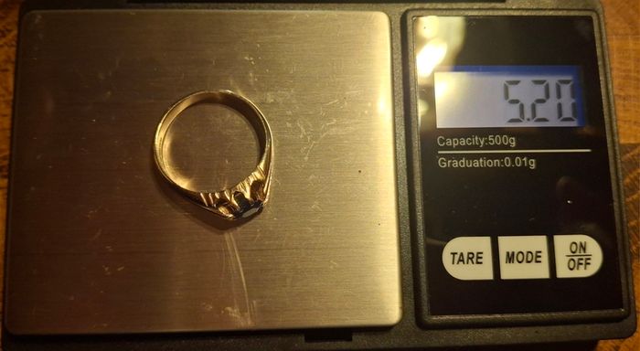 Gold Sapphire Ring