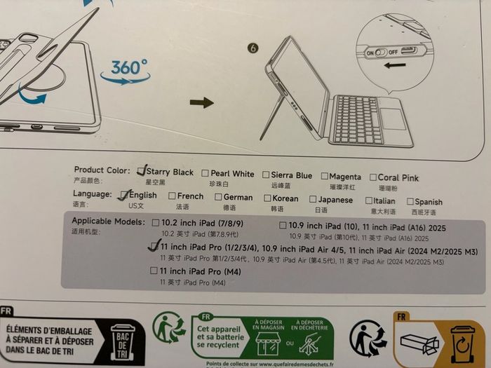 iPad keyboard Case with Trackpad