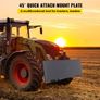 Skid Steer Attachment 3/8in Skid Steer Quick Attach Plate 85LBS Skidsteer Attachment 18.5\" Height Quick Attach Skid Steer Attachments for Buckets Image 4