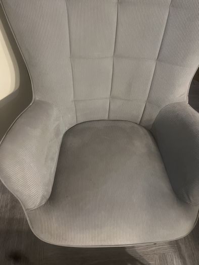 Wingback Chair with Stool