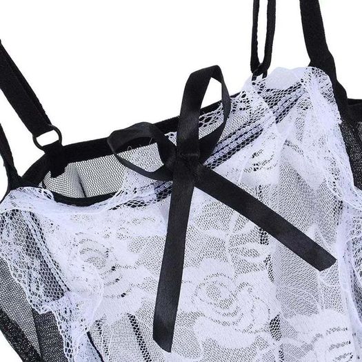 2024 new lace bow, french maid lingerie