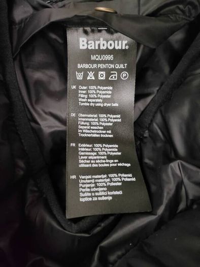 Barbour Penton Quilt Fiberdown Puffer Jacket Mens Small
