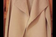 Irish brand DECK - Knit and Faux Shearling Jacket - Beige - UK 8 - RRP 100