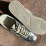M&S silver leather sneakers size 4 Image 10