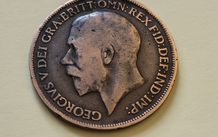 1919 George V UK Penny