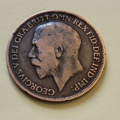 1919 George V UK Penny
