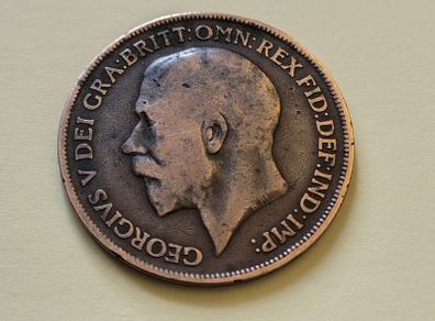 1919 George V UK Penny