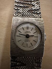 ladies silver watch