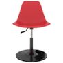 Swivel Dining Chairs 6 pcs Red PP Image 6