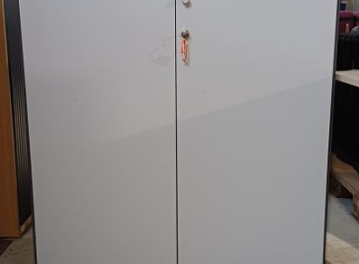 Grey Wooden Cabinet - 2 Doors