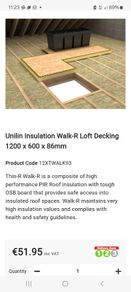 Insulated Attic Loft Boards