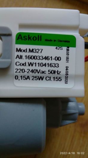 INDESIT Genuine Washing Machine Drain Pump & Filter Plaset 56835 24w C00309709