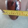 Vintage Stoneware Wine Bottle, Salt Glaze, Dark Brown, A. Rangel R. Oliveira de Azemeis, Handmade in Portugal, with Cork Image 3