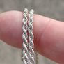 Stunning Large Cubic Zirconia Love Heart on Heavy Sterling Silver Chain Image 7