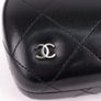 Chanel Black Leather Quilted Hardshell Sunglasses Case Image 4