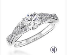 Platinum Diamond Engagement Ring with GIA Certified 0.70ct Centre Stone