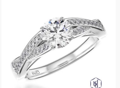 Platinum Diamond Engagement Ring with GIA Certified 0.70ct Centre Stone