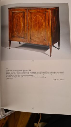 Christie's London Fine English Furniture 1999 Catalogue. In Very Good Condition.