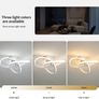 Modern LED Ceiling Light,Round Geometry Ceiling Lamp,Chic Chandelier 3000K for Hallway,Living Room,Bedroom 18W Dia 24CM (FREE POSTAGE) Image 6