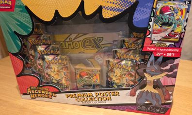 Pokemon Ascended Heroes Premium Poster Collection Mega Lucario
