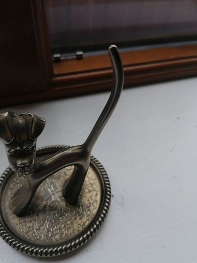 Vintage Sega Silver Plated Ring Holder