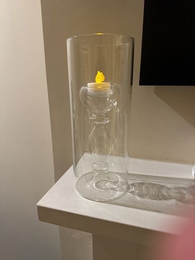 tea light candle holders -hand made quality 24 x 10 cm