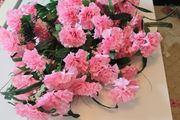 pink carnations fake faux wholesale