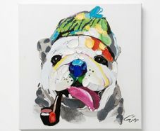 dog painting