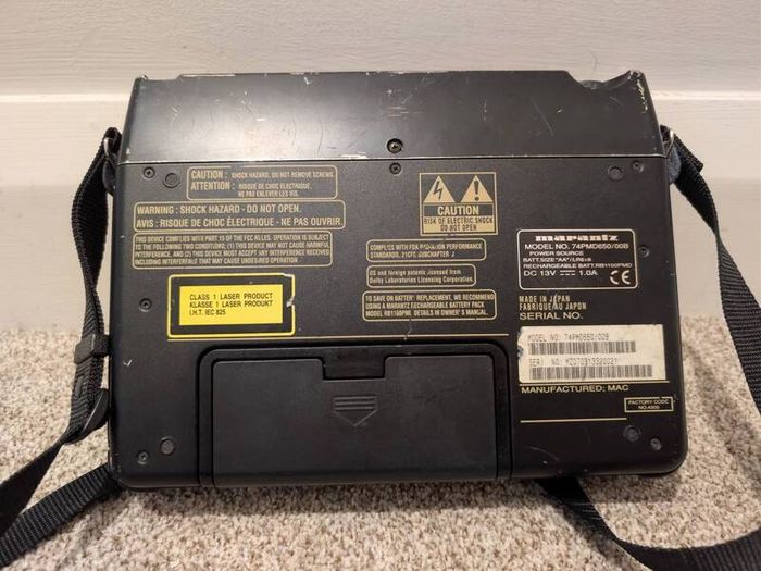 Marantz PMD650 portable MiniDisc recorder